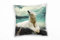 Paul Sinus Art Tiere, weiß, grau, türkis, Eisbär auf der Felsen Deko Kissen 40x40cm für Couch Sofa Lounge Zierkissen - Dekoration zum Wohlfühlen
