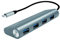 LogiLink UA0309 USB 3.1 Hub für PC/Laptop, 4-Ports Aluminiumgehäuse Silber