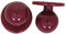 Nashville print factory 3er Pack Kochknöpfe Kochknopfset Kugelknöpfe für Kochjacken (3 * 12Stk.) (Bordeaux)