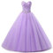 Zorayi Damen Liebsten Lang Tüll Formellen Abendkleid Ballkleid Festkleider Flieder Größe 40