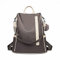 Miss Lulu Kleiner Rucksack für Damen, Diebstahlschutz, Nylon, für Damen, Kühlergrills, Reisen, Schwarz, Rot, Braun, Grau, Beige, grau, M, Tagesrucksack