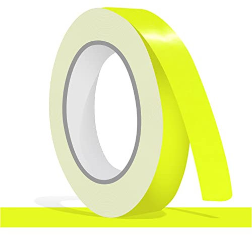 siviwonder Zierstreifen neon gelb Neongelb Leuchtend Glanz in 15 mm Breite und 10 m Länge Aufkleber Folie für Auto Boot Jetski Modellbau Klebeband Dekorstreifen - fluoreszierend grell leuchtgelb
