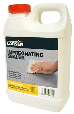 Nassboards Indian Sandstone Sealer, 1 Litre, Colour Enhancing Impregnating Larsen Sealant for Stone, Paving, Patio, Driveway, Limestone, York Stone – Stain and Weather Resistant, Quick Dry, Easy Apply
