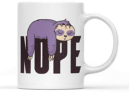 Faultier Tasse NOPE Tasse Büro Kaffeetasse Faultier Tasse Keramik 300 ml