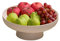 HARLIANGXY Frutero para encimera, cesta de frutas, cuencos de frutas rosados, mantiene las frutas y verduras frescas, soporte de frutas con cuencos