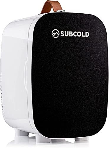 Subcold PRO6 Mini Fridge 6L / 8 Can – Quiet & Energy-Efficient, USB & AC Powered Small Fridges for Bedrooms, Car, Office, Travel | Portable Mini Fridge For Skincare, Beauty, Drinks & Snacks (Black)