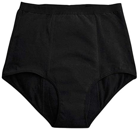 IMSEVIMSE Periodenslip Hipster, Black, Größe M, medium flow (5er Pack)