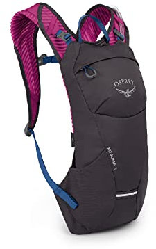 Osprey Kitsuma 7L Damen Fahrradrucksack mit Hydraulikspeicher, Space Travel Grey