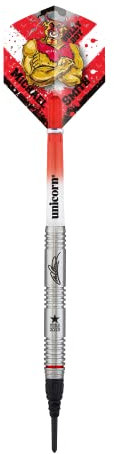 Unicorn Michael Smith Weltmeister Dart-Set, rot, 19 g
