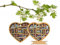2 Stück Weihnachten Deko Anhänger Weihnachtsschmuck, Acrylharz Buch Deko Bookshelf Decoration Weihnachten, Bücherregal Deko Geschenke Für Buchliebhaber Bibliothekar, Weihnachts Geschenk