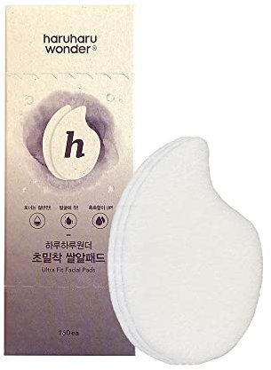 HARUHARU Ultra Fit Gesichtspad (160 Stück) - Hypoallergen - Baumwolle - Rund