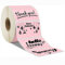 Joatuxul 2.25 x1.25 Rosa Thermodirekt-Etiketten, Thermo-Aufkleber, ölbeständig, wasserfest, kratzfest, DIY Thermodrucker Papier, selbstklebendes Papier, Barcode-Etiketten 1 Rolle, 1000 Etiketten