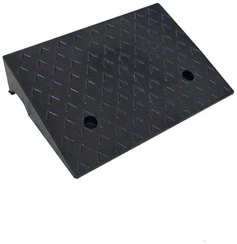 ZEDARO Rampen am Straßenrand, Schwarze Gummi-LKW-Rampen, Familie, Garagen-Service-Rampen, stabil, tragbar, Dreieckspolster, Höhe: 11–15 cm