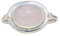 Bague en quartz rose, bague en argent 925, bague en pierres précieuses, argent sterling, bague en quartz, bague en pierre rose, bague en quartz ovale (70)