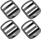VAKTOK Metal Ladder Lock Buckle, Zinc Alloy, Black, 4pcs, Inner Length 25mm, for Backpacks, Luggage Straps, Handbag Straps etc.