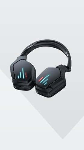 Wireless Compatible Headphones with LED Light Professional Gaming Headphones Foldable Headset Gamer Earphones for PC PS5