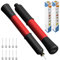 (2 Pack) Fenxyo Ball Pump with Needle Storage, Football Pump with 10 Needles & Extendable Cable, Hand Pump Ball Air Pump for Football Basketball Soccer Volleyball Rugby