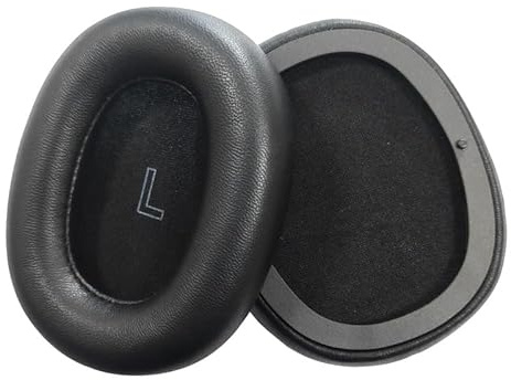 XBERSTAR Kopfhörer-Ohrpolster für B&O Beoplay H95 ANC-Kopfhörerabdeckung, magnetisches Ohrpolster, Schaffell, weiches Ohrpolster, Schwarz