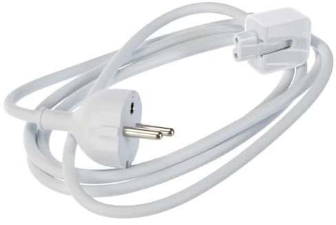 Neues Ersatz Apple Netzteil Verlängerungskabel, EU AC Power Adapter Stromkabel für MacBook Pro, MacBook, MacBook Air, Ladegerät, Netzteil-Adapterkabel, 1,8 m Lang
