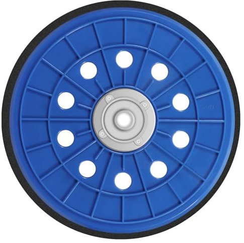 Bamyli Plateau de Ponçage 225mm, Plateau de Ponçage à 10 Trous, 1 Pièce de Rechange Plaque Disque Plateau M14, Plateau de Ponçage Autocollant