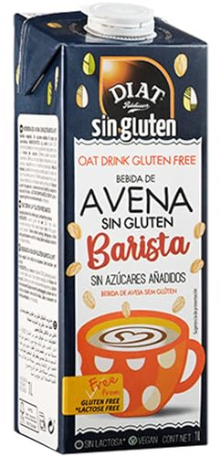 DIAT Radisson - Bebida de Avena Barista Sin Gluten | Cremosa y Sin Azúcares Añadidos | Ideal para Latte Art | Apta para Veganos | Envase Sostenible | Tetra Brick de 1 Litro