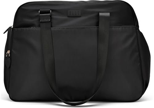 ELLE Wayfarer Wochenend-Tragetasche mit Monogramm, 40 l, Schwarz, Schwarz, Einheitsgröße, Elle Wayfarer Wochenend-Tragetasche mit Monogramm, 40 l