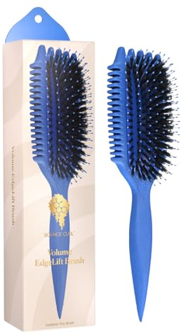 Bounce Curl Volume EdgeLift Brush, 5-in-1-Bürste für volumisierte, definierte Locken, Wellen und Kringel - Blau