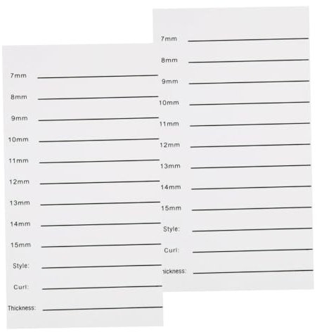 TOVINANNA 2pcs Acrylic Grafting Eyelash Board Scale Plate for Eyelash Extensions Lightweight and Convenient for for False Lashes Application