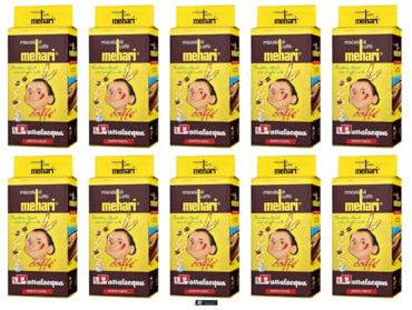 Passalacqua Mehari Caffè Macinato Gusto Forte, 10 x 250g, Miscela di Caffè, + portachiavi italy shop service