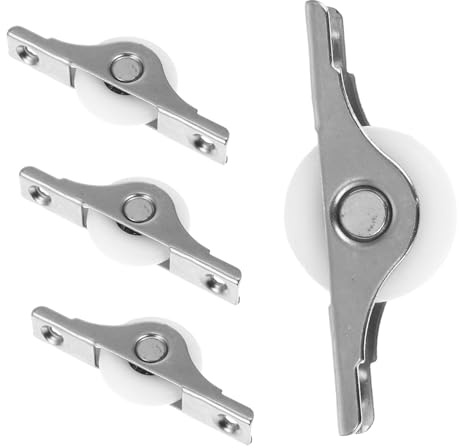 SEWACC 4pièces Roulettes De Porte Coulissante Roues De Bas De Placard Accessoires Pour Armoire Et Mobilier