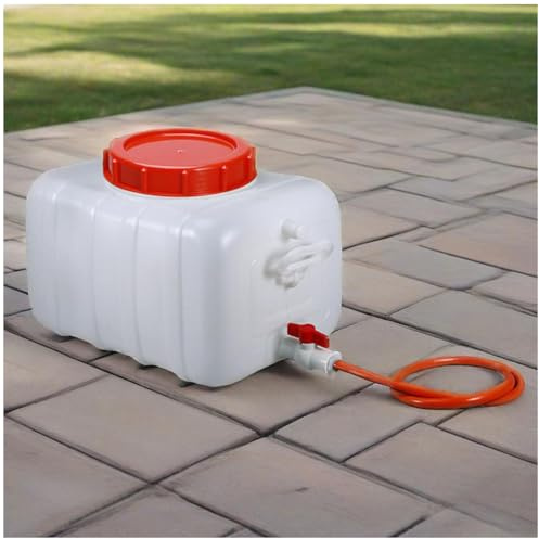 MJHETCY Camping Alimentaire avec Robinet 25L/35L/50L/80L/110L/200L Reservoir Deau Potable Portatifs, Plastique épais pour Camping Car Voyage Voiture Maison Réservoir De Stockage d'eau(Size:35L)
