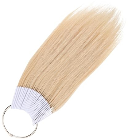 SAFIGLE Real Hair Color Board 30pcs Hair Rings 9 Degree Training for Professionals