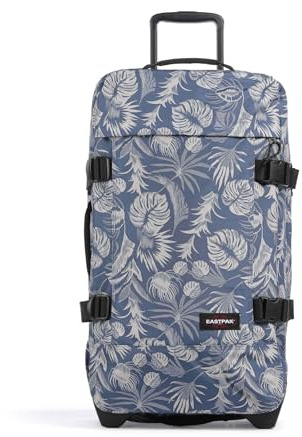 Eastpak Tranverz M Koffer 78L (67 x 35,5 x 30 cm), mittelgroßer Reisekoffer mit Rollen, leichtes Gepäck mit 2 Fächern, Teleskopgriff & TSA-Schloss - Brize Blue BEIGE