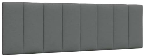 Holamys Kopfteil-Kissen Hanko Dunkelgrau 160 cm Stoff, Wandmontiertes Polster für Betten, Weich, Strapazierfähig, Komfortabel