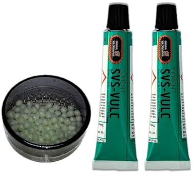 Generisch Vulkanisierlösung und Lochfinder Set | 2 x SVS-VULC 5g/7ml und 1 x praktischer Lochfinder