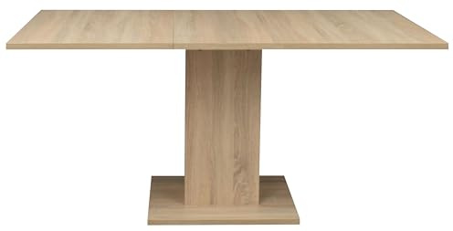 FURNARO Esstisch Tap Esszimmertisch ausziehbar in Eiche sägerau B/H/T: 120-160x76x80 cm