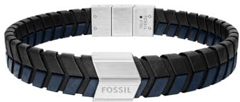Fossil Herren mehrfarbiges Lederarmband, JF04985040