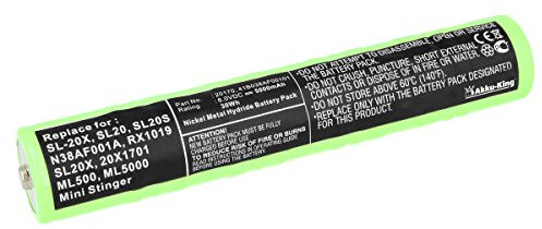 Akku-King Akku kompatibel mit Maglite 40070149, 9032, ARXX075, ARXX235, MA5, ML500, N38AF001A, RX1019 - ersetzt 108-000-423 - NI-MH 5000mAh