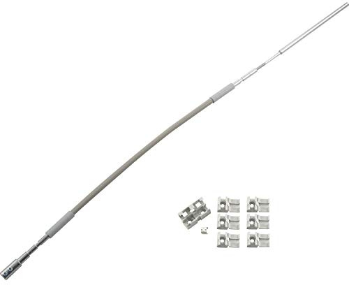 Flexibles Gestänge HAUTAU, 700 mm, grau, 1 Stück | Zubehör Beschläge für Fensterbeschläge Schiebefenster Schiebetürbeschlag