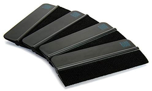 Rakel 4er Pack von KING KONG STATE - hochwertige Folien-Rakel mit Filzkante 10 x 4,5 cm
