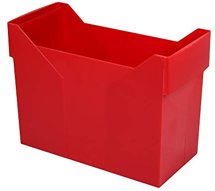 Metzger + Mendle Akten-Box, Registraturbehälter A4, Rot, Kunststoff