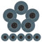 sourcingmap 10pcs 2 Inch High Density Flap Disc Sanding Grinding Wheel 80 Grit