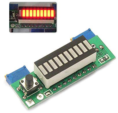 BIlinli Diy Kits LM3914 3.7V Lithium Battery Capacity Indicator Module Tester LED Display Board