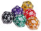 yuwei Dadi Poliedrici 6 Pezzi per Giochi di Ruolo E Giochi da Tavolo - Dadi D30 da 30 Facce per Dungeons & Dragons Rpg - Dadi Giochi da Tavolo Figure per Giochi di Dadi