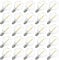 Irishom Lámpara de Bulbo AC230V Globe LED G40 25 Pack,E12 Base Socket Holder IP44 Resistencia Al Agua Blanco Cálido,para String Light,Home Party Decoración Boda