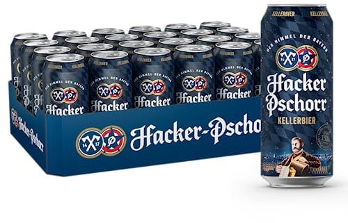 Hacker-Pschorr Kellerbier • bayrisches Bier traditionell•EINWEG(24x0,5l)