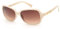 JM Bifokale Lesebrille für Damen Vintage-Lesebrille UV-Schutz für den Außenbereich Beige +1.0