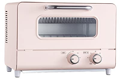 PanHuiWen Mini Oven-countertop Electric Oven Retro Look 12l Toaster Oven Quartz Heating Tube 800watts 60 Min Timer