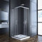 Goezes Duschkabine Eckeinstieg 75x90cm, Eckeinstieg Duschkabine mit Doppel Schiebetüren 6 mm ESG Glas Duschabtrennung Dusche Duschwand Höhe 185cm