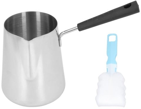 Chauffe-café En Acier Inoxydable 900 Ml Chauffe-beurre De Lait Grand Pot De Fonte De Beurre Pour La Cuisine Et Le Camping